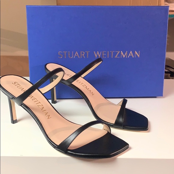 Stuart Weitzman | Shoes | Stuart Weitzman Aleena 75 Black Patent Sandals |  Poshmark